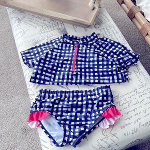 Blue Andy and Evan girl size 5t swimsuit